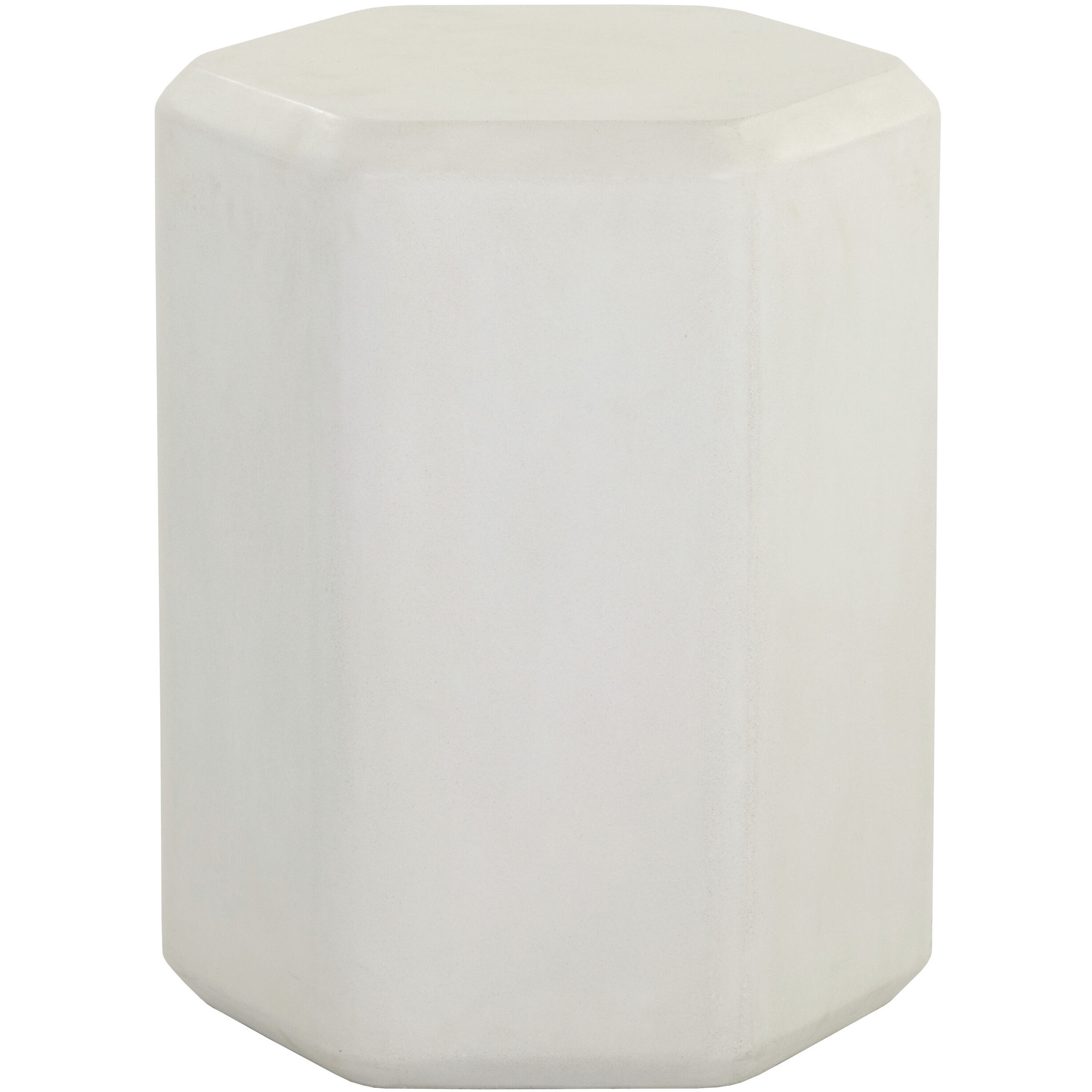 Spezza 22.5 X 18 inch White Outdoor End Table, High